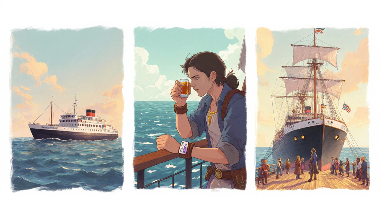 Adventurer practicing tolerance to motion sickness on successive boat rides.