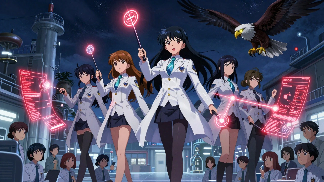 Magical inspectors exposing data integrity violations in a foreign factory.